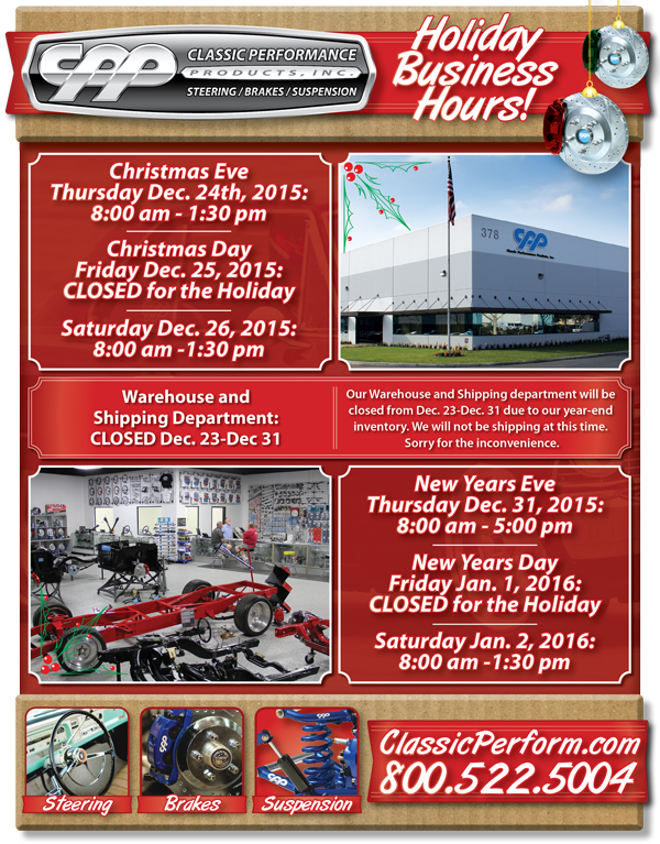 Holiday Hours 2015