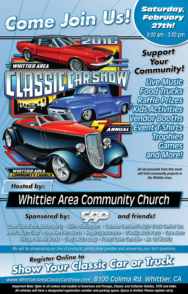 Whittier Area Classic Car Show 2016