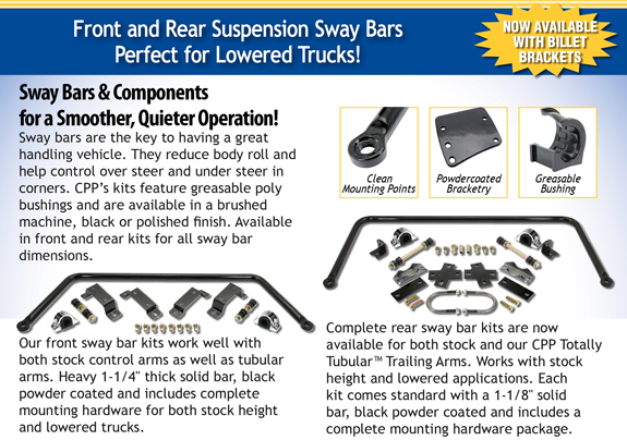 CPP Complete Sway Bar Kits
