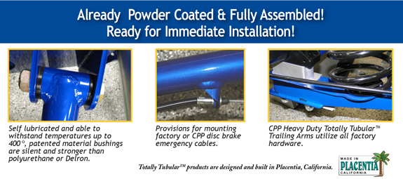 Powder Coated and Assemble Trailing Arms