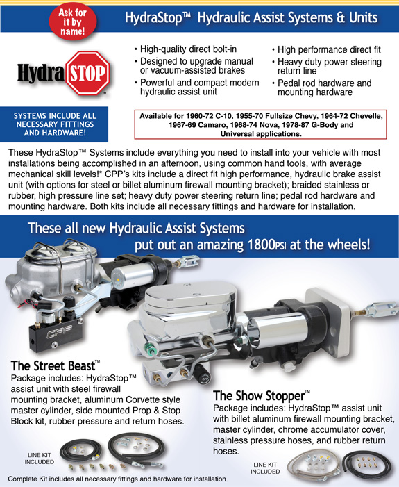 CPP HYDRA STOP HYDRAULIC BRAKE ASSIST UNIT ALUMINUM ACCUMULATOR COVER 